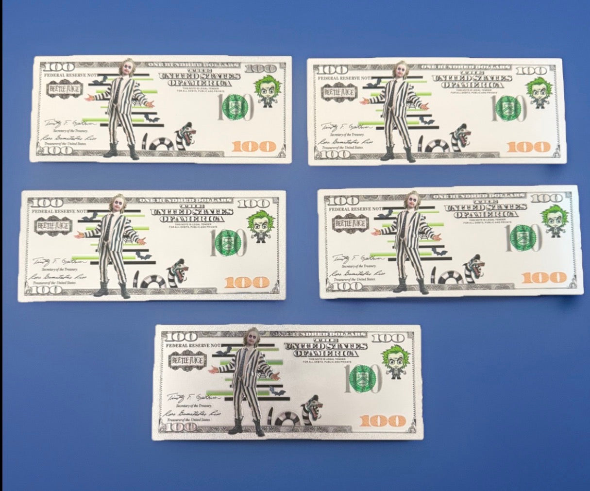 Beetlejuice collectible foil set of five