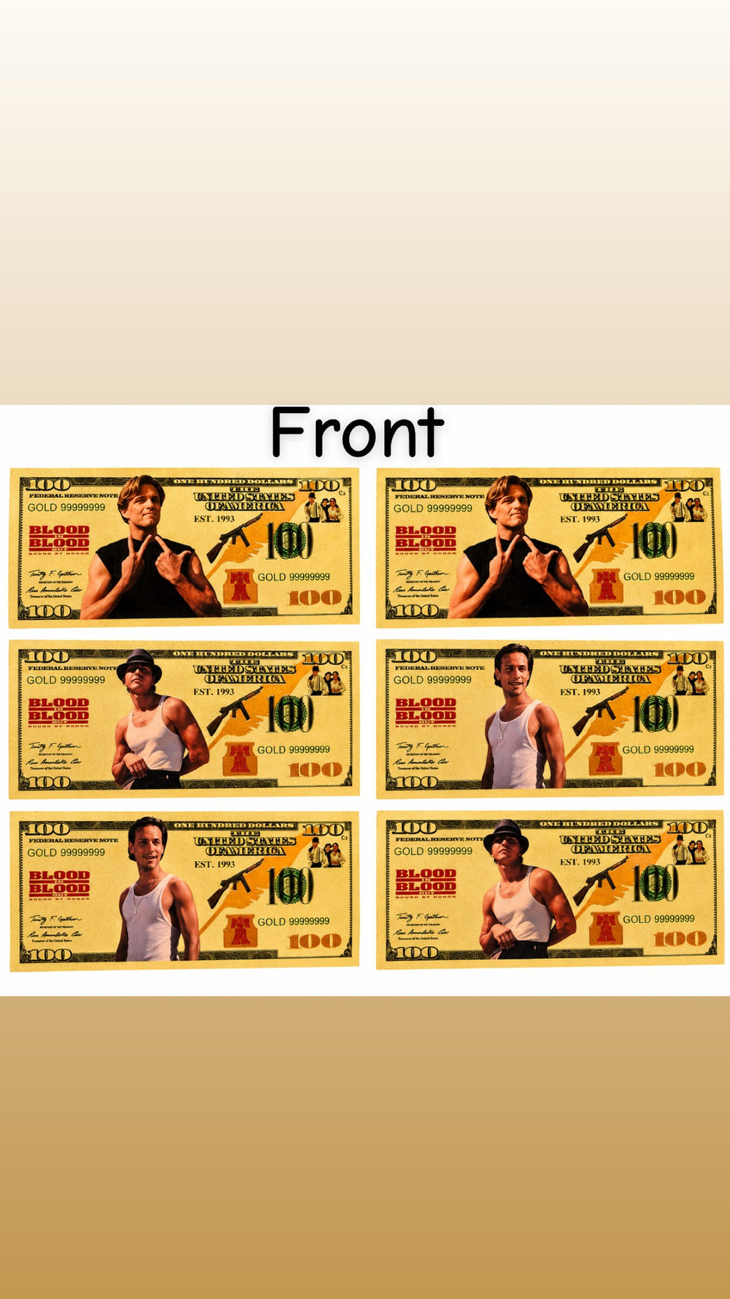 Blood in blood out collectible foils ￼
