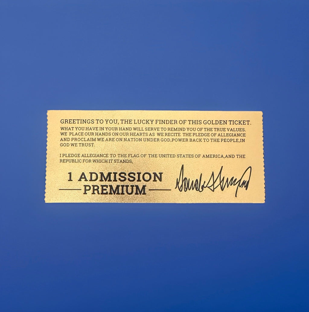 Trump golden ticket set of (5)