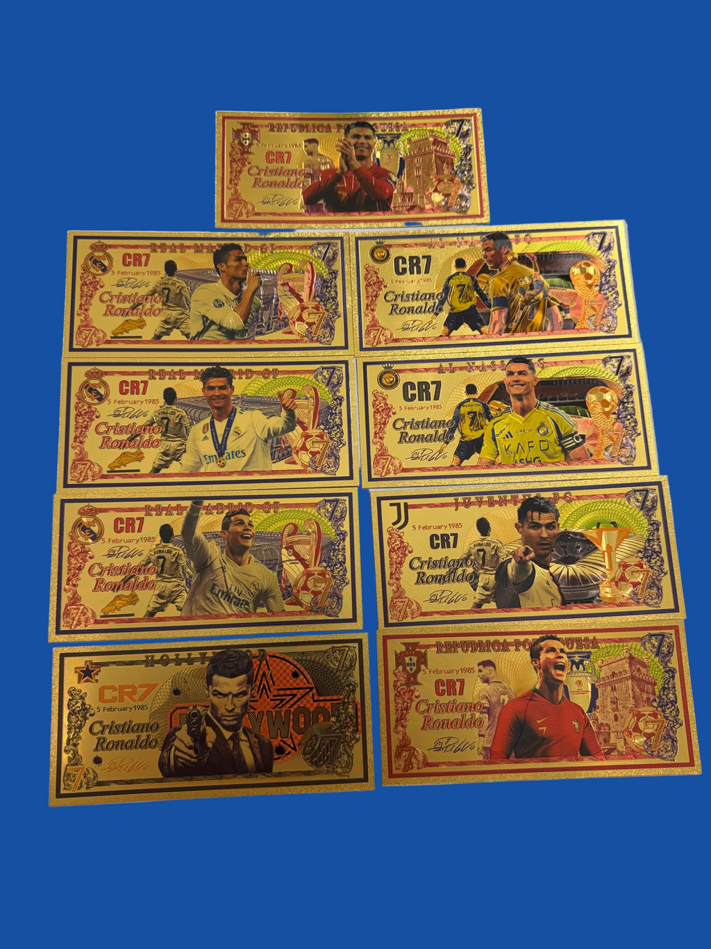 CR7 collectible foils (9pcs)