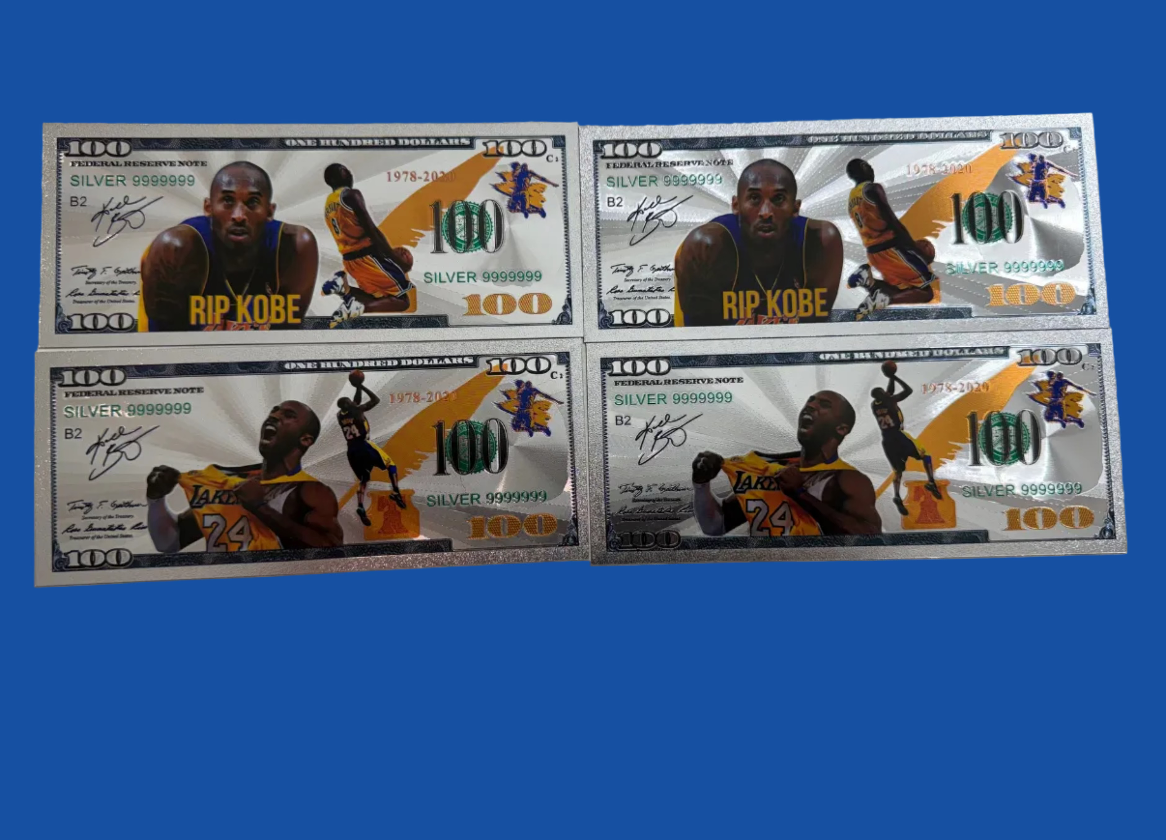 Kobe Bryant collectible foil set (4pcs)