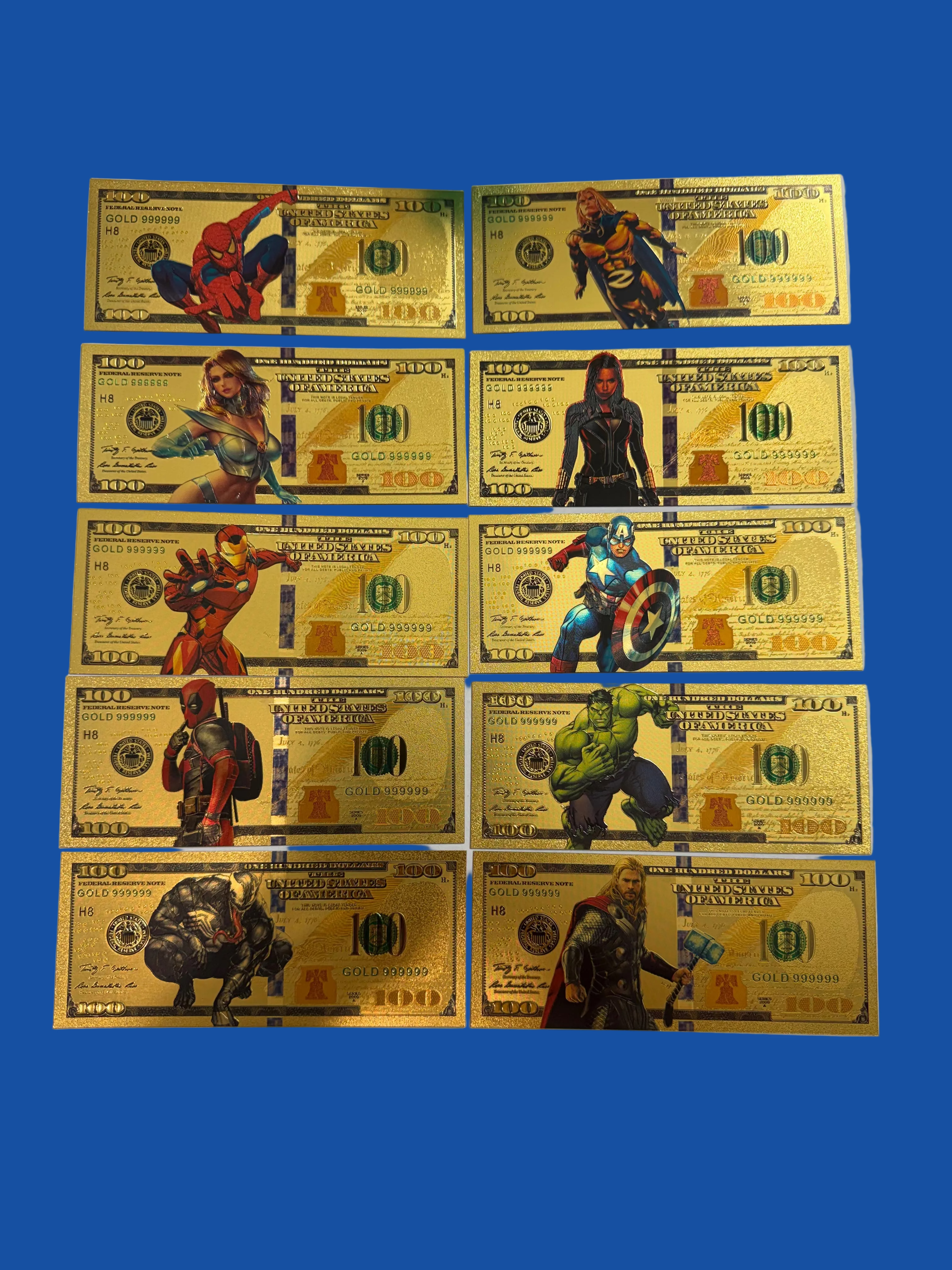 Marvel set collectible foils ￼