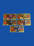 Power Rangers collectible foil set (5pcs)￼