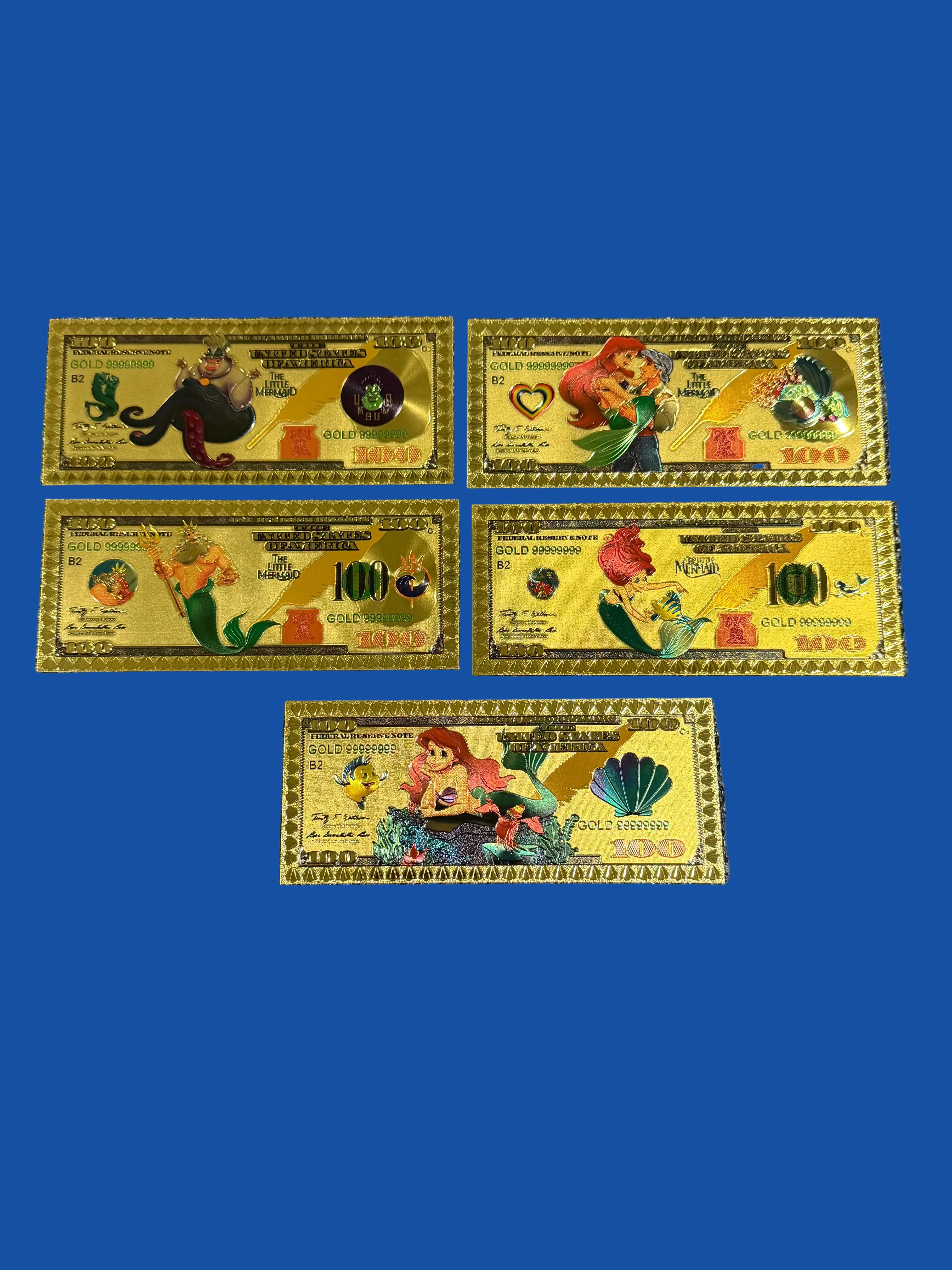 The little mermaid collectible foil set (5 pcs)