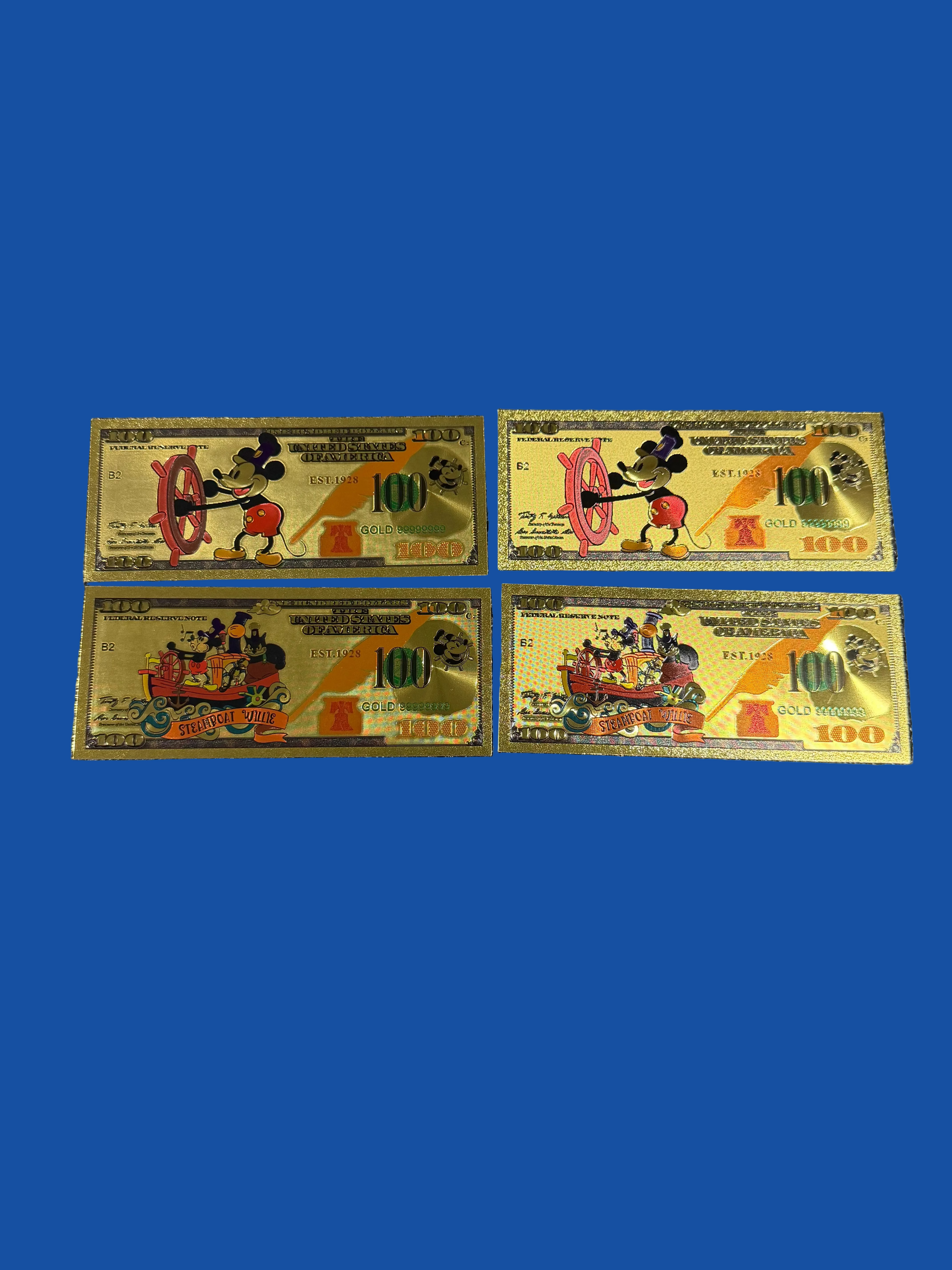 Steamboat Willie collectible foil set