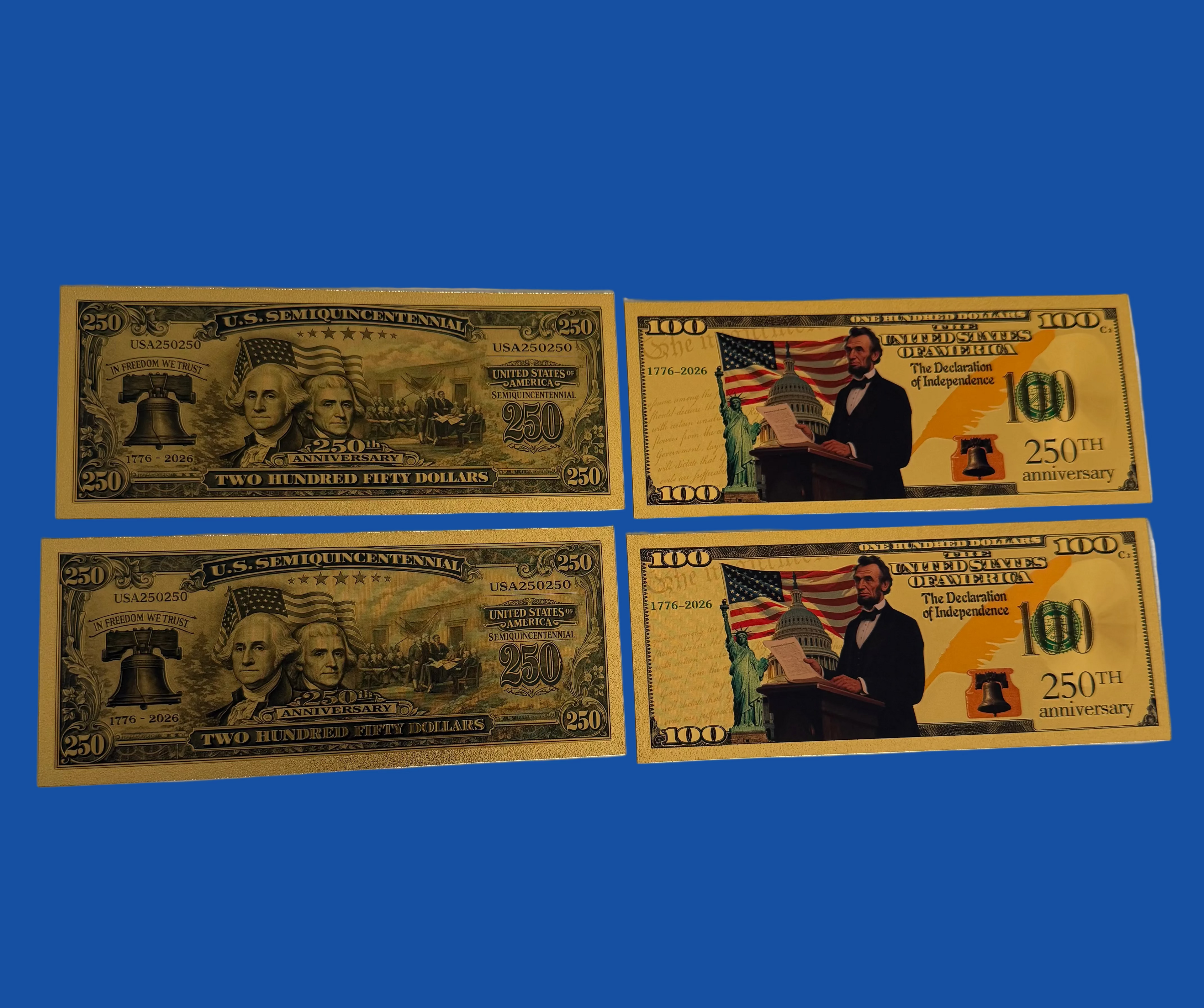 250th anniversary collectible foils ￼