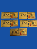 US Air Force collectible, gold foil set 5