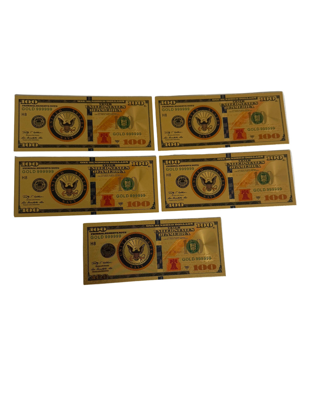US Navy collectible gold foil set ￼