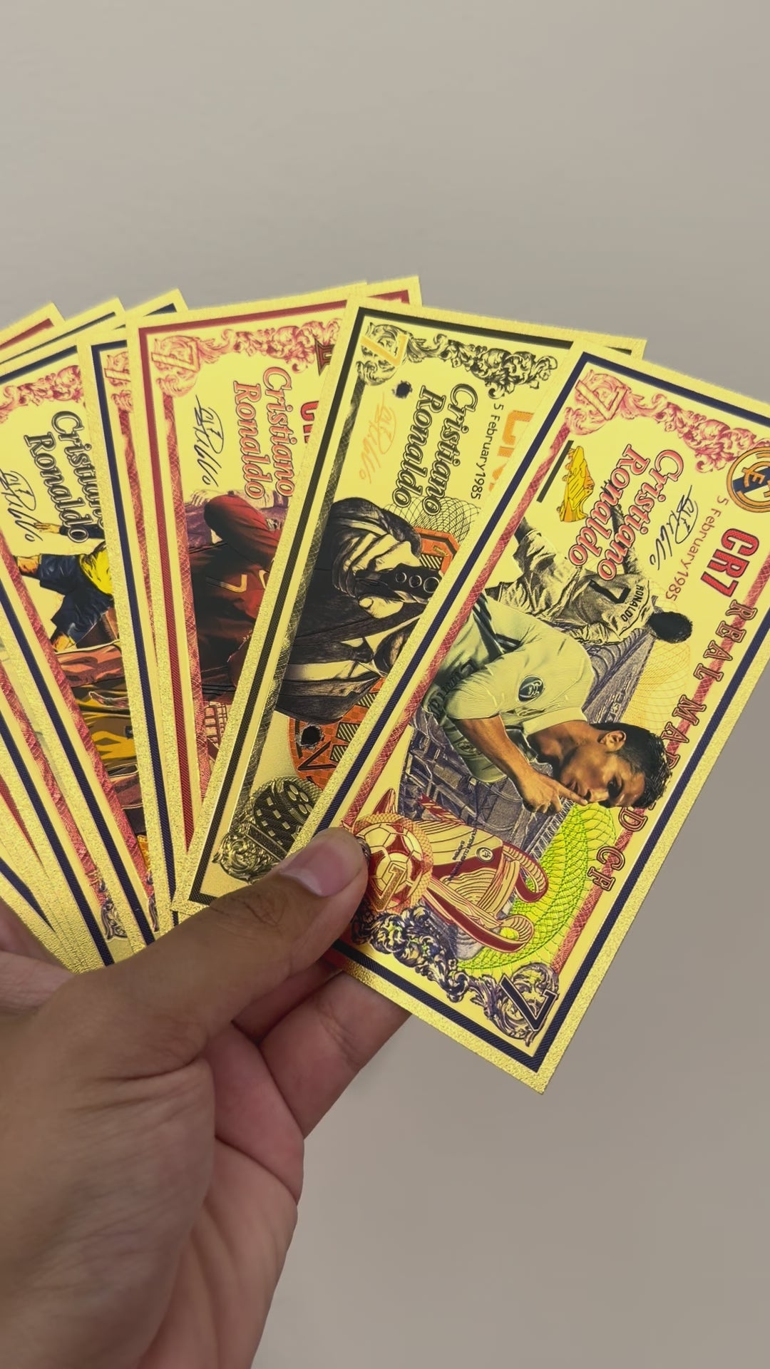 CR7 collectible foils (9pcs)
