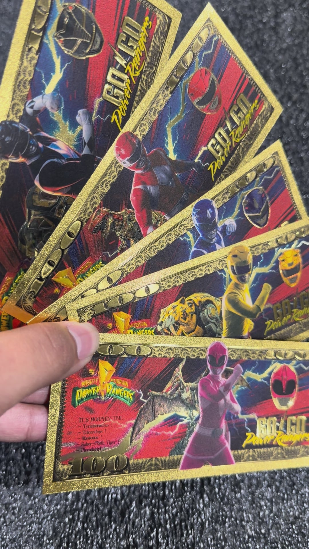 Power Rangers collectible foil set (5pcs)￼