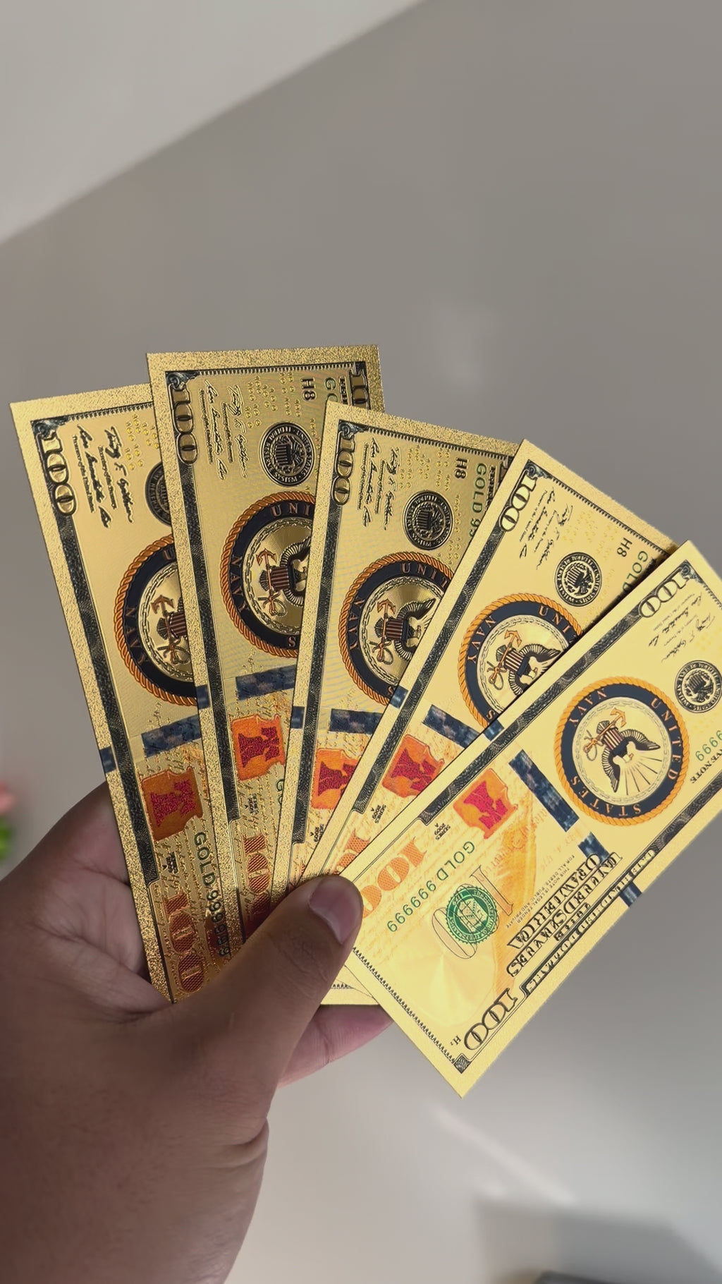 US Navy collectible gold foil set ￼