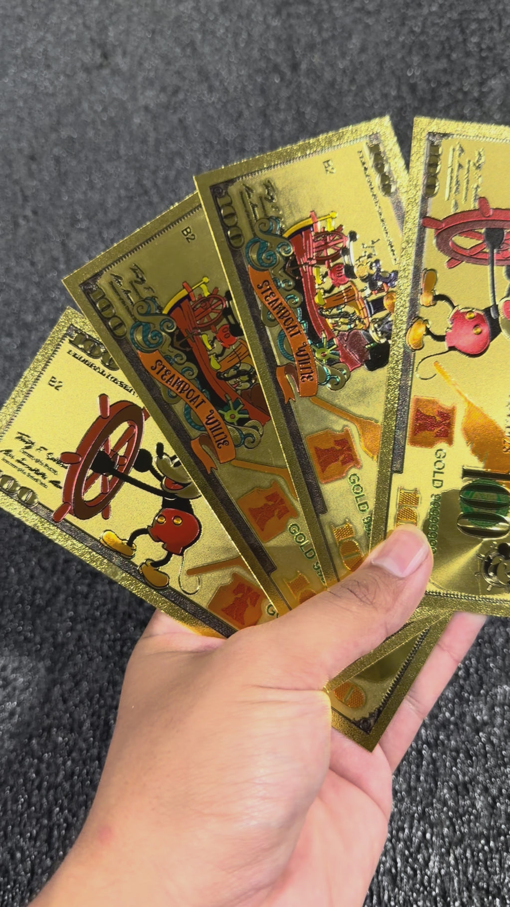 Steamboat Willie collectible foil set