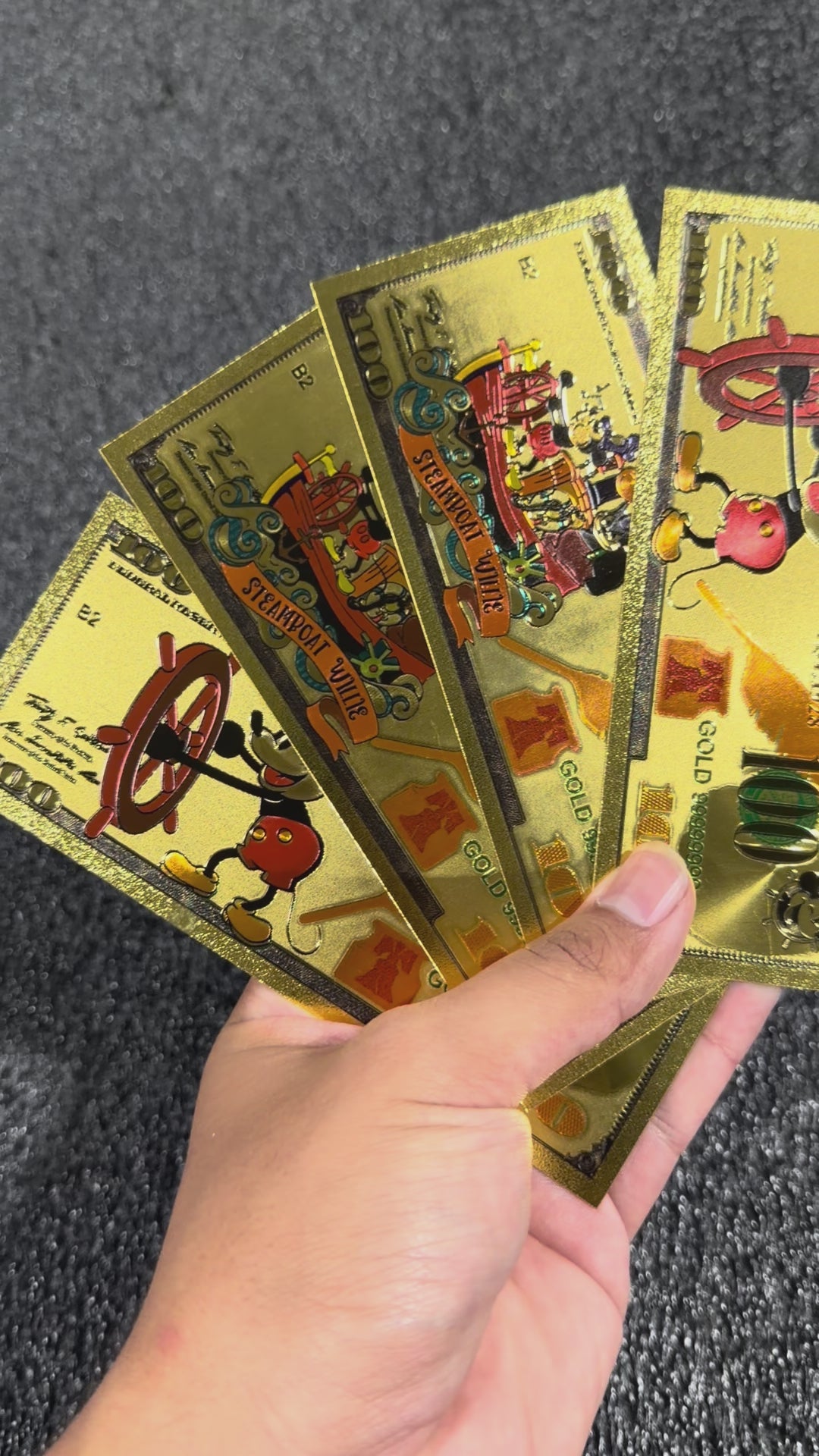 Steamboat Willie collectible foil set