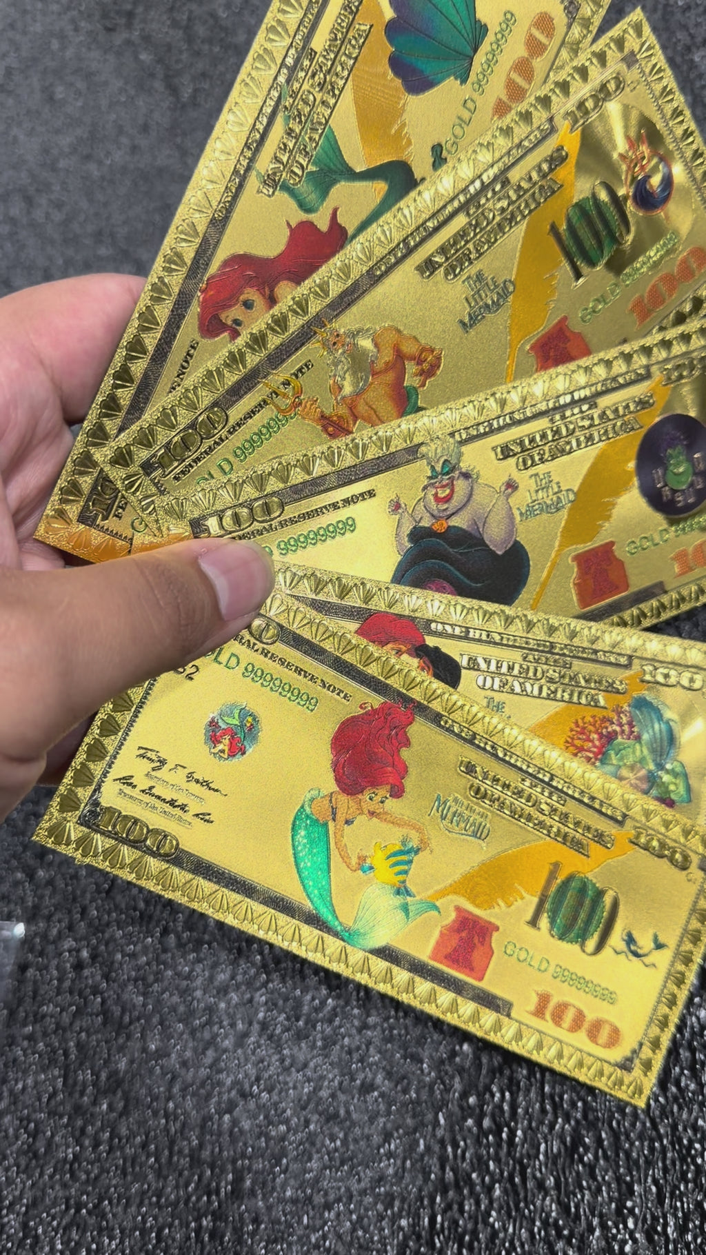The little mermaid collectible foil set (5 pcs)