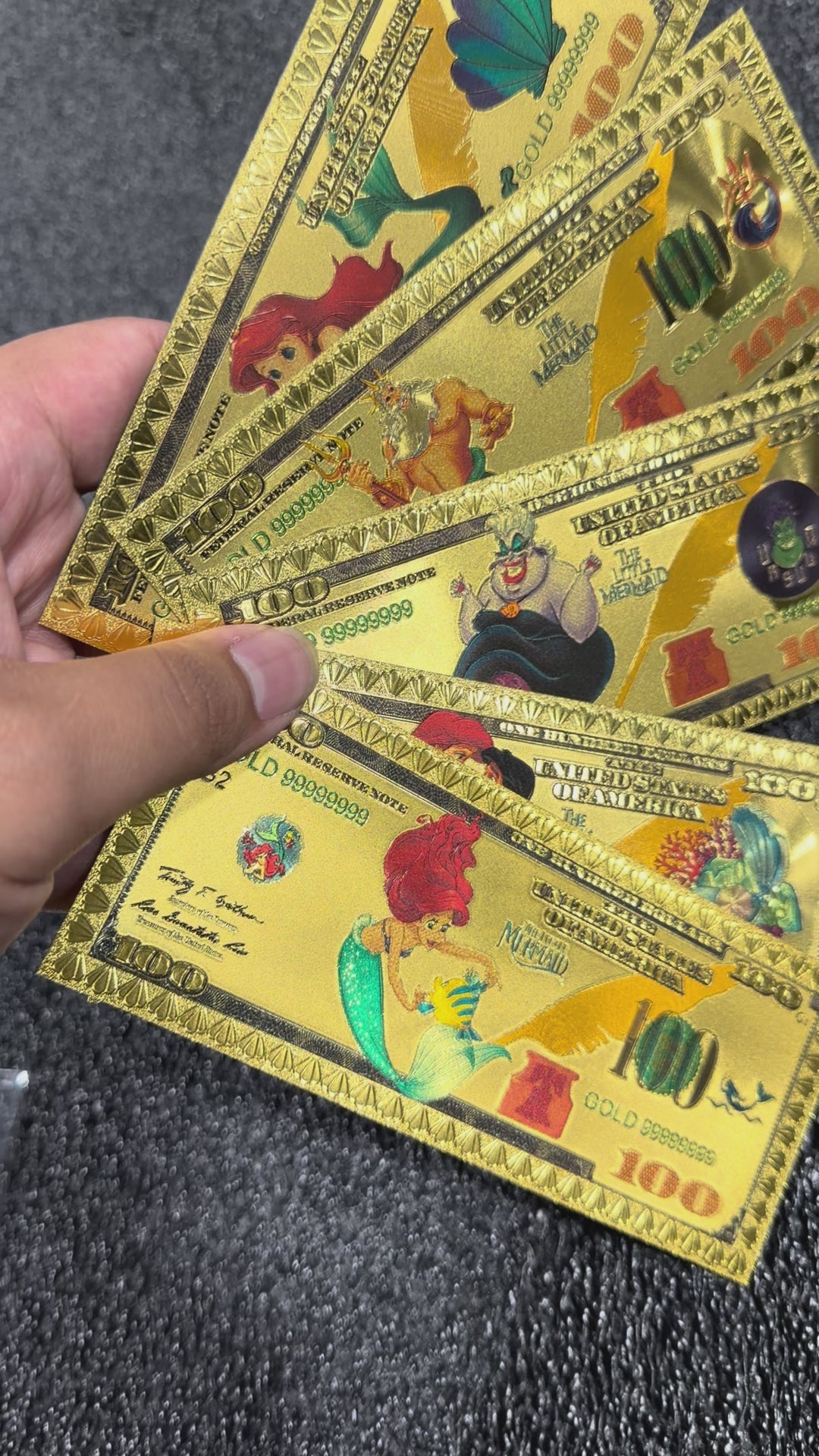 The little mermaid collectible foil set (5 pcs)