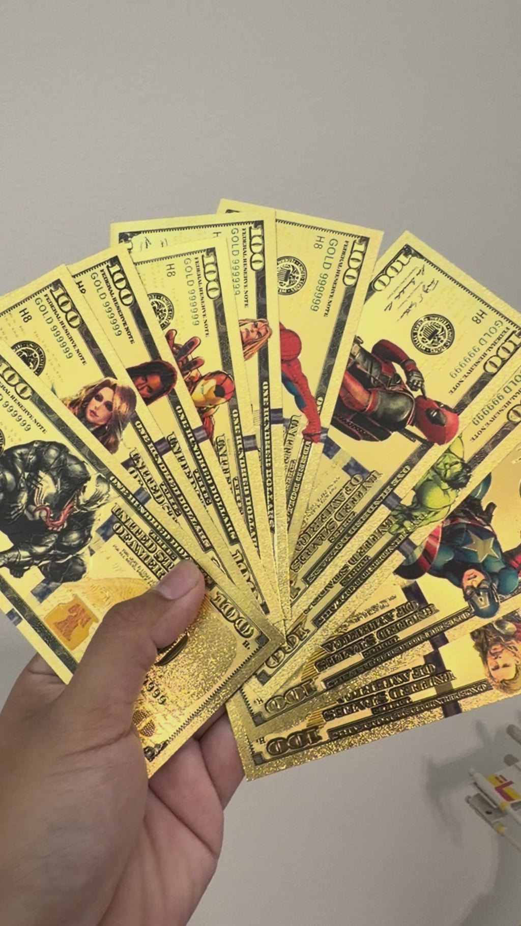 Marvel set collectible foils ￼