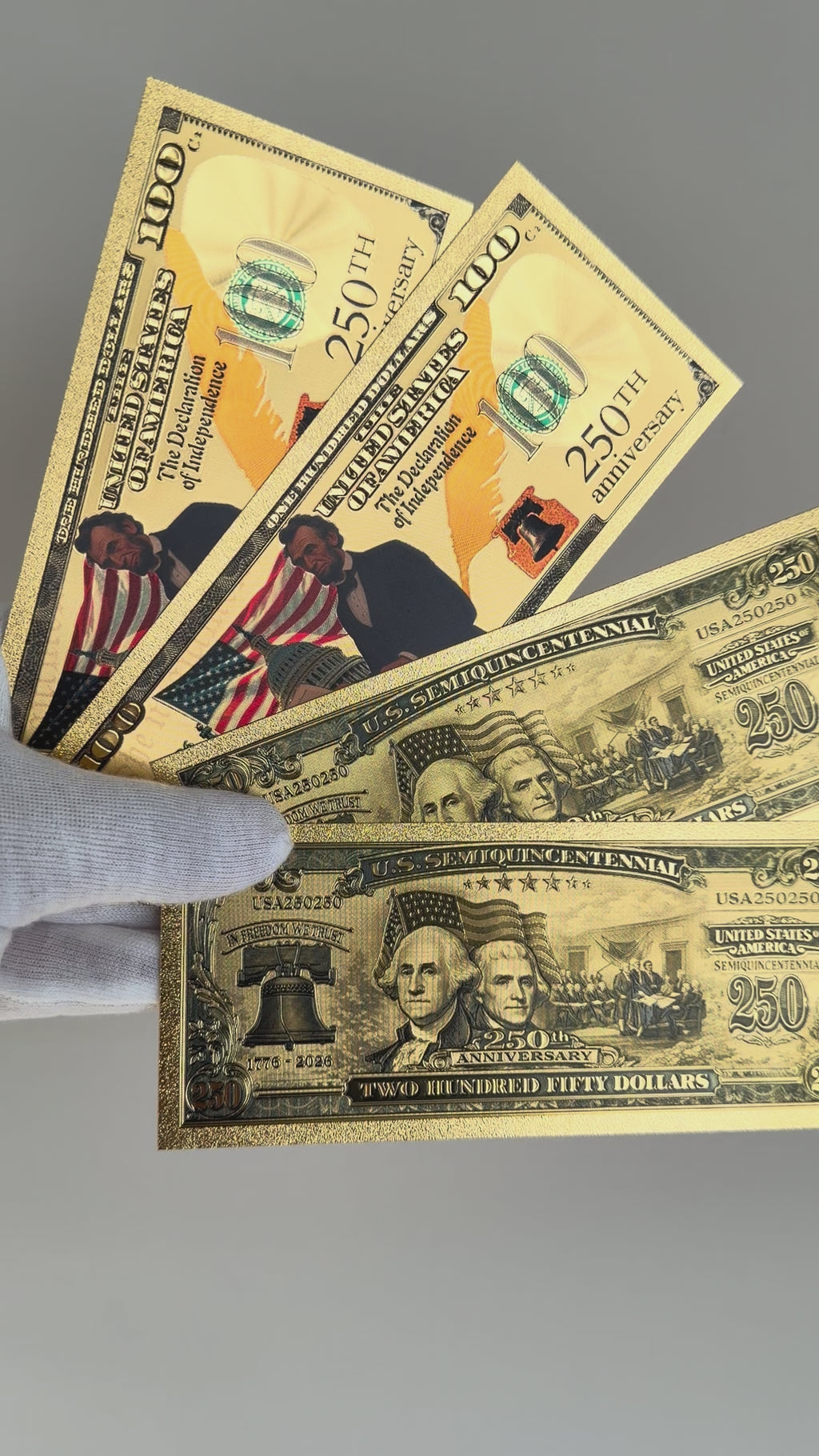 250th anniversary collectible foils ￼